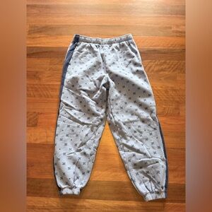 Blue paisley sweatpants